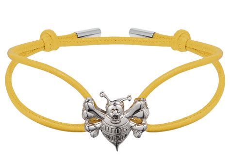 DIOR AND SHAWN Cord Bracelet Yellow Calfskin